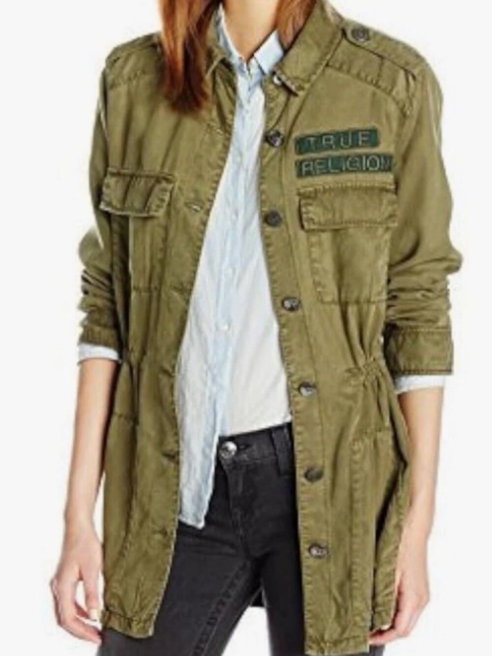 True Religion LS Military Parka Women's Sz M